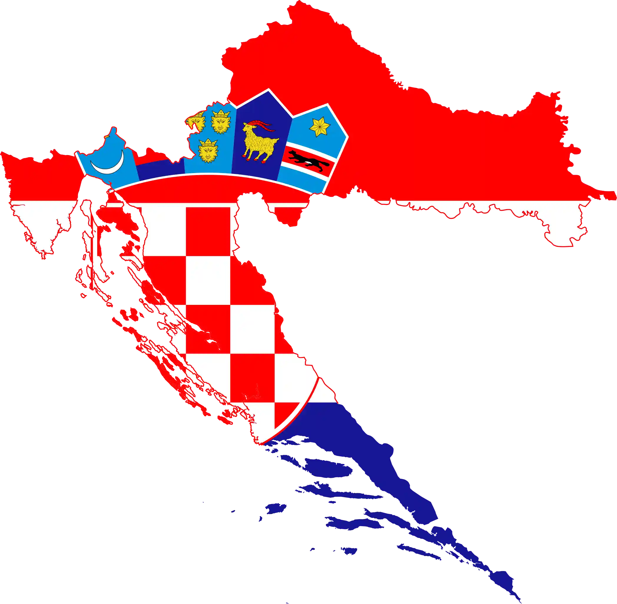 Flag_map_of_Croatia vlajka albánie